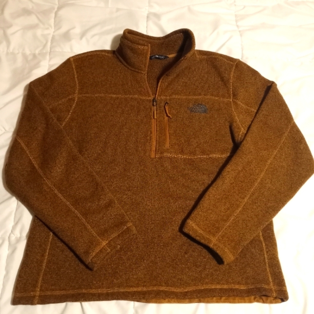 The North Face Brown Fleece Pullover Sz XL